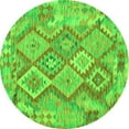 thumbnail image 1 of Ahgly Company Indoor Round Abstract Green Contemporary Area Rugs, 6' Round, 1 of 1