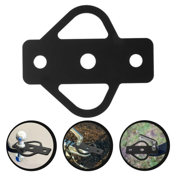 HINTRMENT ATV Attachments Trailer Hitch Adapter Metal Black 1 Set with Tow Ball Mount