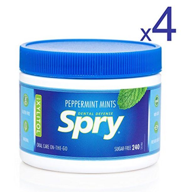spry xylitol mints, natural peppermint breath mints that promote oral