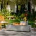thumbnail image 1 of 50000 BTU Outdoor Rectangle MgO Propane Fire Pit Table with Tank Holder - Light Gray, 1 of 1