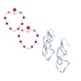 thumbnail image 1 of Thalia Sodi Gold-Tone Crystal Open Heart, Twist Drop Earrings – 2 Pack, 1 of 1