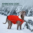 thumbnail image 6 of Kuoser Dog Winter Coat Waterproof and Windproof Snow Jacket, Reflective Cold Weather Dog Clothes, Red, small, 6 of 7