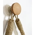 thumbnail image 2 of Djiypn Wall Mounted Toilet Paper Holder with Wooden Bead - Elegant and Functional Bathroom Storage Solution Perfect for Small Spaces, RVs, and Apartments - Versatile for Towels and Curtain Decor, 2 of 7