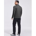 thumbnail image 4 of Pinspark Men's Quarter Zip Up Lightweight Pullover Mock Neck Sweatshirts Long Sleeve Golf shirts Performance Athletic Casual, 4 of 6