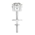 thumbnail image 3 of Dazzlingrock Collection Round White Diamond Solitaire Screwback Stud Earring for Women (Only 1Pc, 0.45 ctw, Color I-J, Clarity I2-I3) in 10K White Gold, 3 of 5