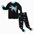 thumbnail image 5 of Gibobby Toddler Boys Pajamas Boys Girls Pajamas Long Sleeve Top And Pants Pajama Set 2-Piece Kids Pajamas Set For 0-24 Months 2t 3t 4t 5t Kids Boys Toddler Boys Clothes,Black,Size 3-4 Years, 5 of 6