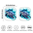 thumbnail image 4 of Jeiento Sea Turtle Car Windshield Sun Shade Tie Dye Car Windshield Sunshade Keep Your Vehicle Cool UV Sun and Heat Reflector 2 Pcs Interior Automotive Accessories Protector Fit for SUV Van Truck, 4 of 7