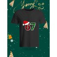 thumbnail image 1 of Fashionable and Personalized Christmas Element Candy-shaped Christmas Tree Pattern White T-shirt, Comfortable Short-sleeved T-shirt Full of Festival Atmosphere Suitable for Wearing in the Christmas S, 1 of 6