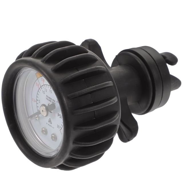 TEHAUX Inflatable Boat Barometer Air Pressure Testing Black 1Set