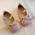 thumbnail image 5 of Viluyesy Girls’ Spring Summer Leather Flat Shoes – Soft Sole Comfortable Fashion Footwear with Bowknot Detail and Timeless Minimalist Design Pink Size 10.5, 5 of 9