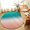 Pink, variant on Small Round Rug 3Ft, Burnt Orange Teal Ombre Non-Slip Washable Circle Rugs Carpet, Modern Gradient Abstract Art Indoor Outdoor Rug Floor Mats Throw Runner for Bedroom Living Room Bathroom