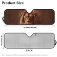 thumbnail image 5 of HUIACONG Brown Lions Windshield Sunshade Front Window Sun Shade Foldable Sun Visor for Jeep Wrangler TJ JK JKU Sport Sahara Rubicon 2 Door & 4 Door, 5 of 6