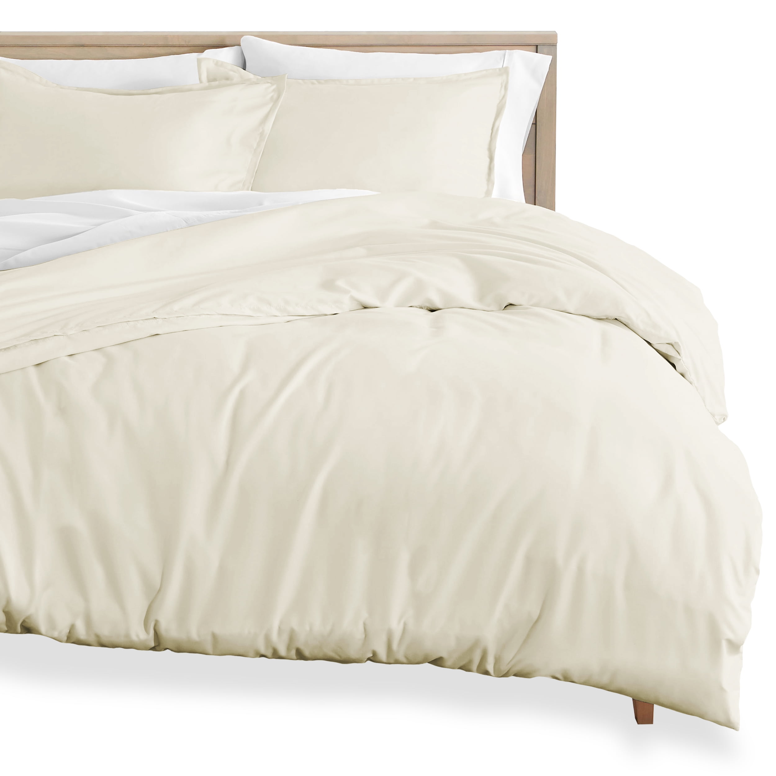 Bare Home Flannel Duvet Cover and Sham Set Full/Queen 100 Cotton