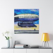 Lofty Art Deco Blimp - Canvas