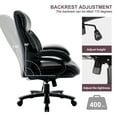 400lb Big and Tall Office Chairs, High Back Computer Chair, Wide Seat