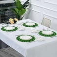 thumbnail image 5 of GZHJMY St Patrick's Day Clover Round Placemasts Set of 4, Non-Slip Heat Resistant Place Mats Washable Kitchen Dining Table Mats, 15.4", 5 of 5