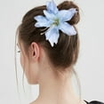 thumbnail image 5 of Simulation Flower Hairpin for Ladies Blue A, Light Flower Hair Clips Hair Accessories for Garden Wedding Parties Beach Holiday Birthday Mother's Day (A Flower Hairpin), 5 of 5