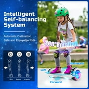 LENOGE Bluetooth Hoverboard, 6.5 300W Powerful Motor Hover Board with LED Lights, 6-10MPH Max Speed Self Balancing Electric Scooter
