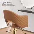 thumbnail image 6 of UBesGoo Barber Chair, Heavy Duty Salon Stool, Hydraulic Pump 360° Swivel, Brown Gold, 6 of 8
