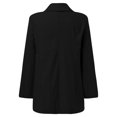 thumbnail image 2 of Vedolay Womens Fall Tops Women's Casual Long Sleeve Lapel Open Front Button Work Business Jackets with Pockets,Black XL, 2 of 4
