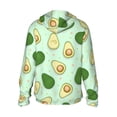 thumbnail image 2 of Goofa Avocado Printed Women's UPF 50+ Sun Protection Hoodie Jacket Lightweight Long Sleeve Sun Shirt for Women with Pocket Hiking Outdoor-XX-Large, 2 of 9