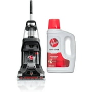 Hoover PowerScrub XL, Upright Carpet Cleaner Machine, FH68010, 1 Count, New Condition & Hoover Everyday Carpet Cleaner Solution and Formula, 64 oz., 1 Count, New, AH31980