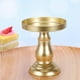 thumbnail image 4 of KAKOWELY 1 soporte para tartas de boda, mesa de postres para fiestas, bandeja de metal para exhibir tartas, bandeja delicada para refrigerios, plato de postre para cumpleaños por la noche, dorado, 4 of 4