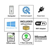 Dell Optiplex 3050 SFF Desktop Computers, Intel Core I5-7500, 16GB, 512GB SSD, N7202707 (Restored)