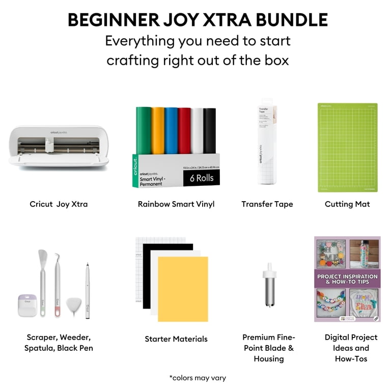 cricut joy 付属品 材料 Cricut Joy Xtra Die-Cutting Machine, Smart Vinyl Sampler Packs