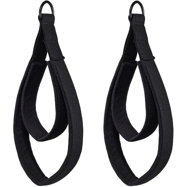 2 correas de pilates, correas de doble bucle para reformador, correas de anillo en D para fitness, doble bucle acolchado, anillo en D para equipo de Pilates