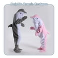 thumbnail image 6 of Dolphin Blanket Onesie For Adult Wearable Dolphin Blanket Hoodie Super Soft Comfortable Warm Dolphin Costume For Cosplay Blue Dolphin Shark Onesie, 6 of 8
