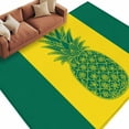 thumbnail image 3 of Yellow Blue Pineapple 5x7 Area Rugs, Summer Beach Coastal Modern Art Non-Skid Rubber Backing Large Rectangle Rugs - Living Room Bedroom Home Office, Indoor Floor Mat Carpets Washable Rug, 3 of 9