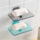 thumbnail image 1 of Single Layer Self Adhesive Soap Dish Accessories Bathroom Kitchen Balcony Wall Mounted Drainboard Storage Basket, 1 of 4