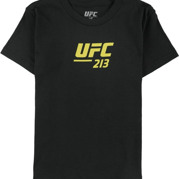 UFC Boys 213 July 8th Las Vegas Graphic T-Shirt, Black, Big Kids (8-20), M