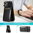 thumbnail image 6 of Entronix Case Compatible with iPhone 17 Pro Max - [6 Slot Card Holder] Slim Leather Wallet, 6 of 7