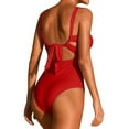 thumbnail image 3 of CAICJ98 One Piece Swimsuit Women's One Piece Swimsuits Vintage Tummy Control Bathing Suits Red,L, 3 of 4