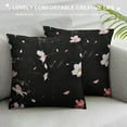 thumbnail image 3 of FUMJ  Decorative Square Throw Pillow Covers Beautiful Cherry Blossom Sakura Couch Sofa Bed Pillow Covers Cushion Cases, 3 of 5