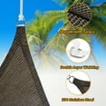 thumbnail image 5 of NAWAY 12'X20'Mocha Rectangular Sun Shade Sail – HDPE 95% UV Block Outdoor Canopy for Patio, Garden, Breathable & Sun Shade Cover with D-Rings, 5 of 9