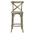 thumbnail image 6 of Modway Gear 39.5" Rattan and Elm Wood Counter Stool in Gray Finish, 6 of 10