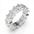 thumbnail image 4 of 3.20 Ct Stunning Princess Shaped Real Moissanite Engagement Bands for Women Solid 950 Platinum, 4 of 8