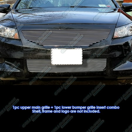 Honda Accord Billet Grille - Fits 08-10 Honda Accord Coupe Billet Grille Combo #H87760A