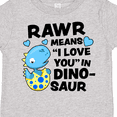 thumbnail image 4 of Inktastic Rawr Means I Love You in Dinosaur Valentine Boys or Girls Toddler T-Shirt, 4 of 5