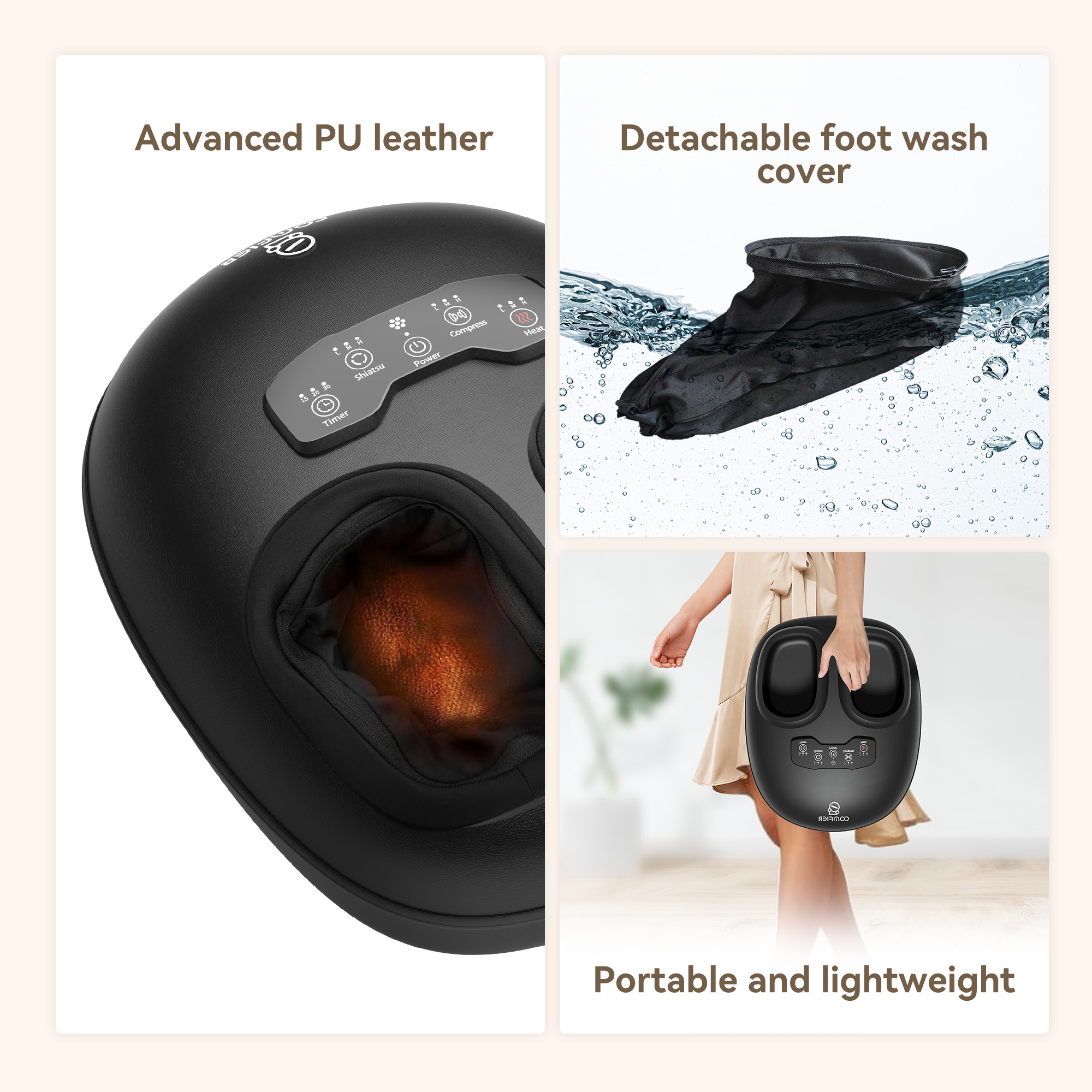 Comfier Shiatsu Foot Massager with Heat and Air Compression photo 6