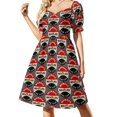thumbnail image 1 of Sixties Beatles Fan Club miembro insignia vestido de manga corta ropa de mujer vestido sensual para mujer vestido de hadas, 1 of 6