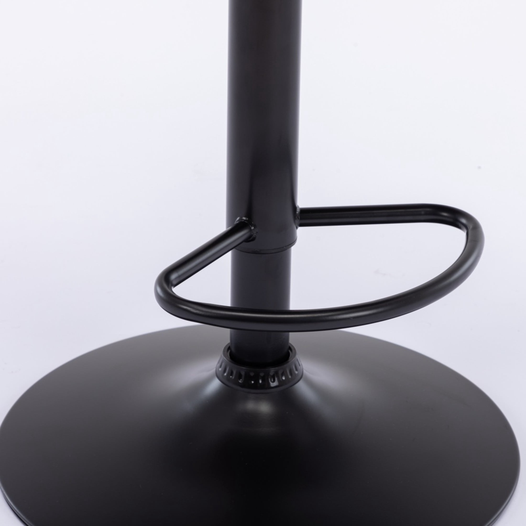 GDF Studio 18.1" Adjustable Swivel Barstools Set of 2 with Tufted Velvet Upholstery & Nailhead Trim, Gray