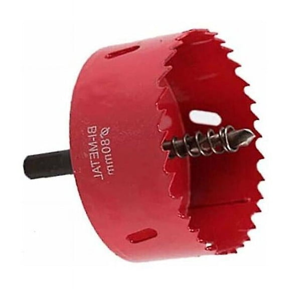 80mm Hole Saw Drill Bit Set, Heavy Duty M42 HSS Drill Bit Hole Cutter Hole Saws for Wood Aluminum Iron Sheet Metal Pipe Plastic