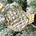 thumbnail image 5 of Christmas Ball Ornament 10CM Irregular Greenish-Pink Subdued Electroplated Plastic Christmas Tree Decorative Hanging Ornament, 5 of 5