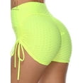 thumbnail image 1 of Guatsve Women's Workout Shorts Yoga Shorts High Waisted Running Shorts Tummy Control Textured Leggings Athletic Short Pants "Green, M", 1 of 8