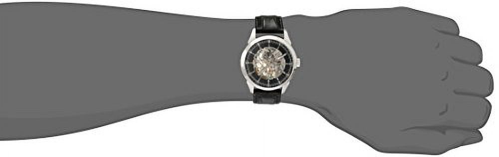 Invicta Men's Specialty Mechanical Black Genuine Leather & Dial