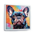 thumbnail image 2 of Designart "French Bulldog'S Festive Spirit" Animals Dog Floater Framed Canvas Art Print, 2 of 5
